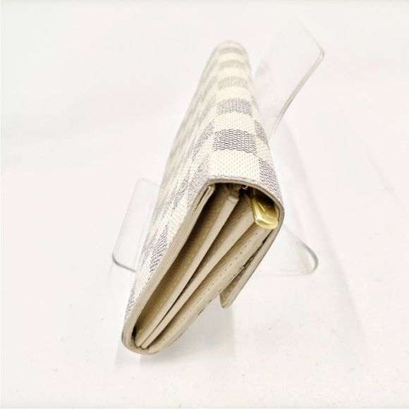 Louis Vuitton LV Long Wallet Portefeuille Sarah White Damier Azur - Picture 3 of 9